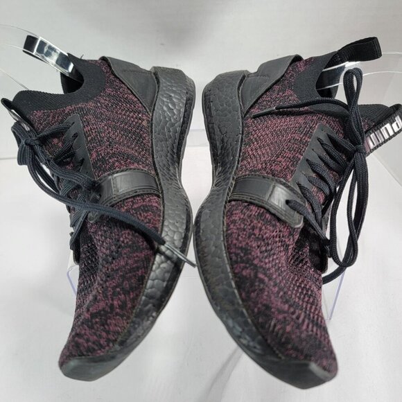 Puma Nrgy Womens 8 Knit Sneakers Black Purple Athletic Running‎ Shoes Athleisure - Picture 8 of 11